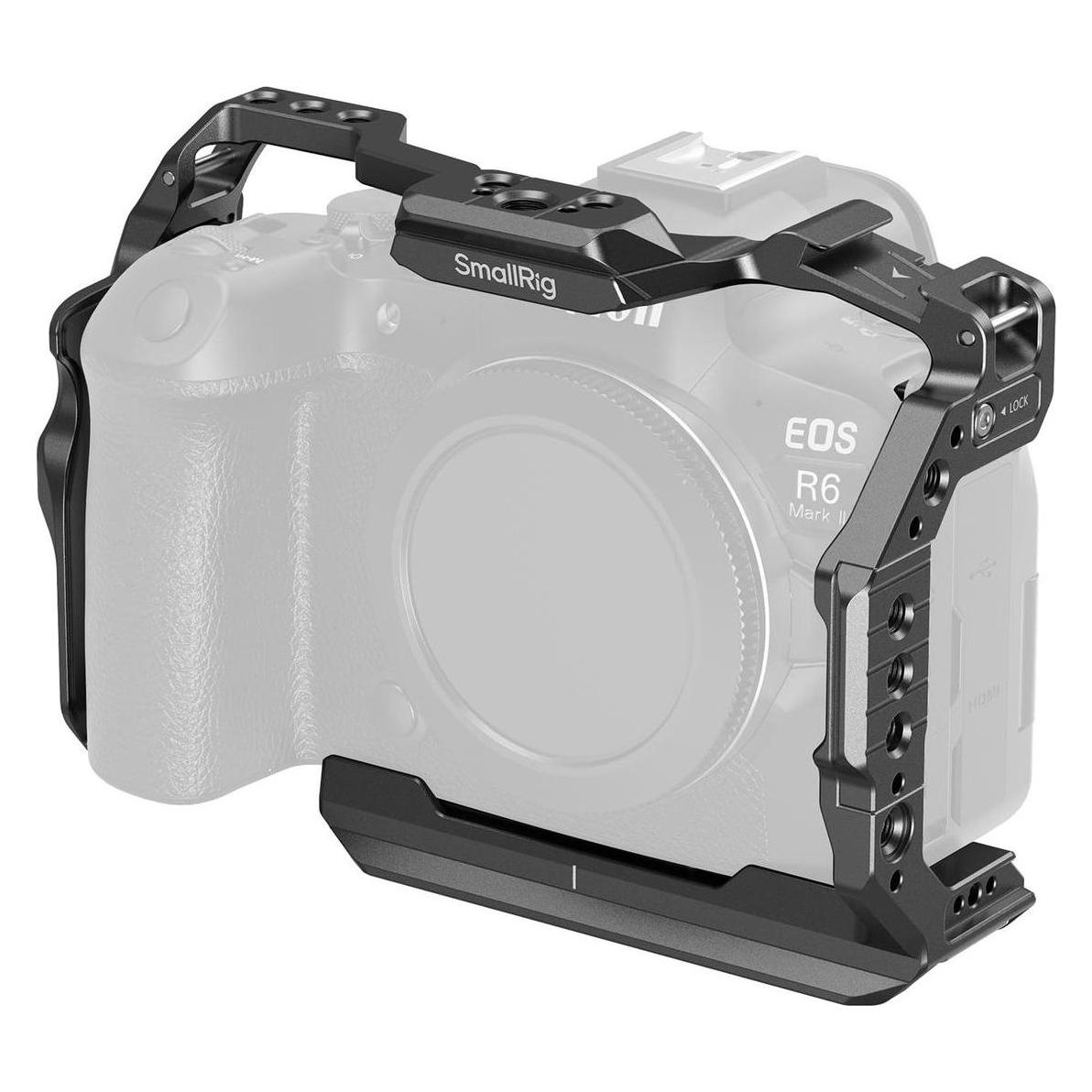 SmallRig HawkLock Quick Release Cage for Canon EOS R6 Mark II 4159B (Cage) (4159B)