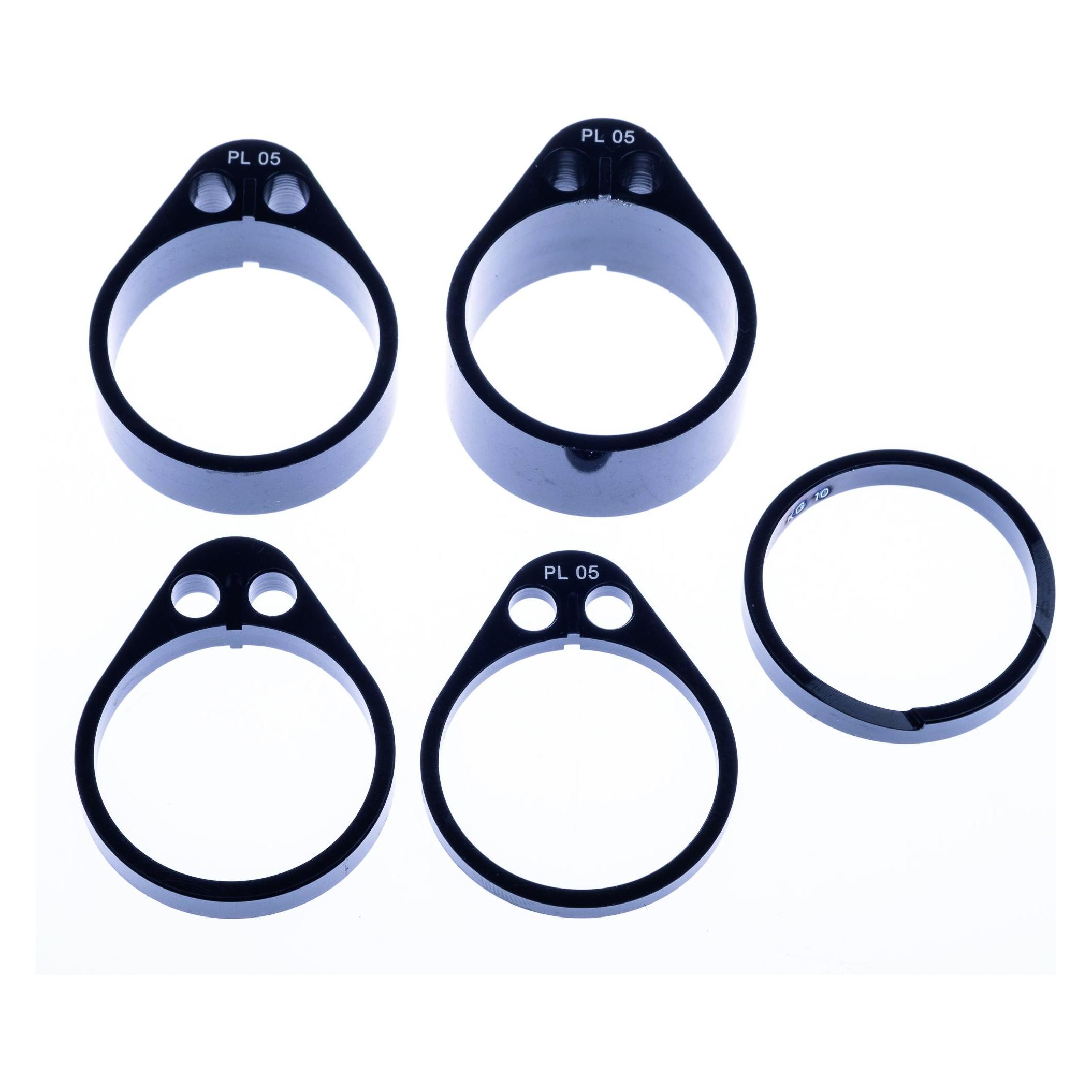 PRO Bike Gear Vibe Spacerset 1 1/8" Top 5mm unten 3,5,10,15mm (PRSS0477)