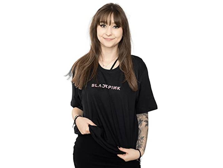 BlackPink Taste That Venom Band Logo T Shirt L