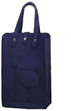Inspire Essentials Portable Felt Wine Bottle Gift Bag Double Bottle Carrier 2