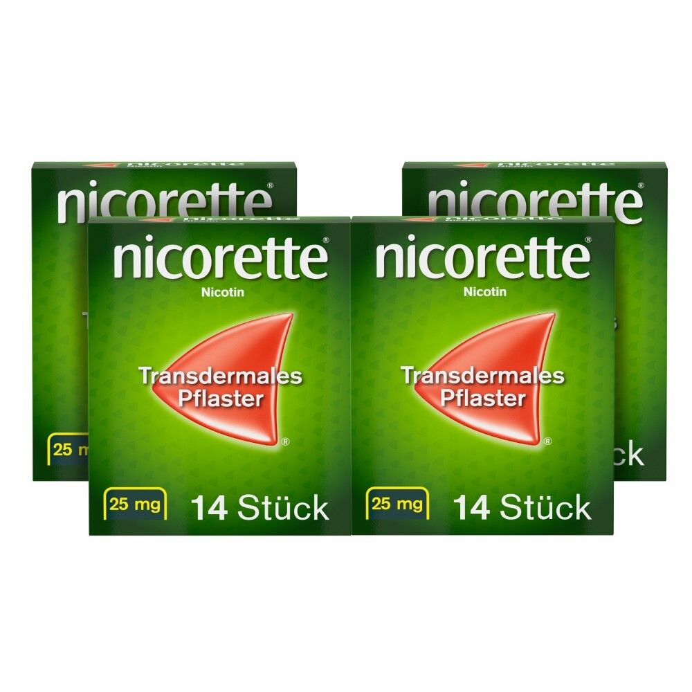 Nicorette TX Pflaster 25 mg x4 4x14 St transdermal
