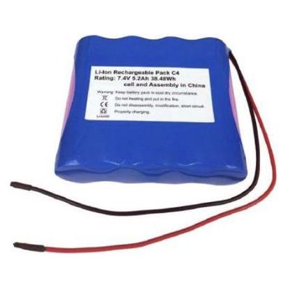 RS PRO 18650 7.4V 5200 mAh 2S2P C4 type (18650, 5200 mAh) (1449412)