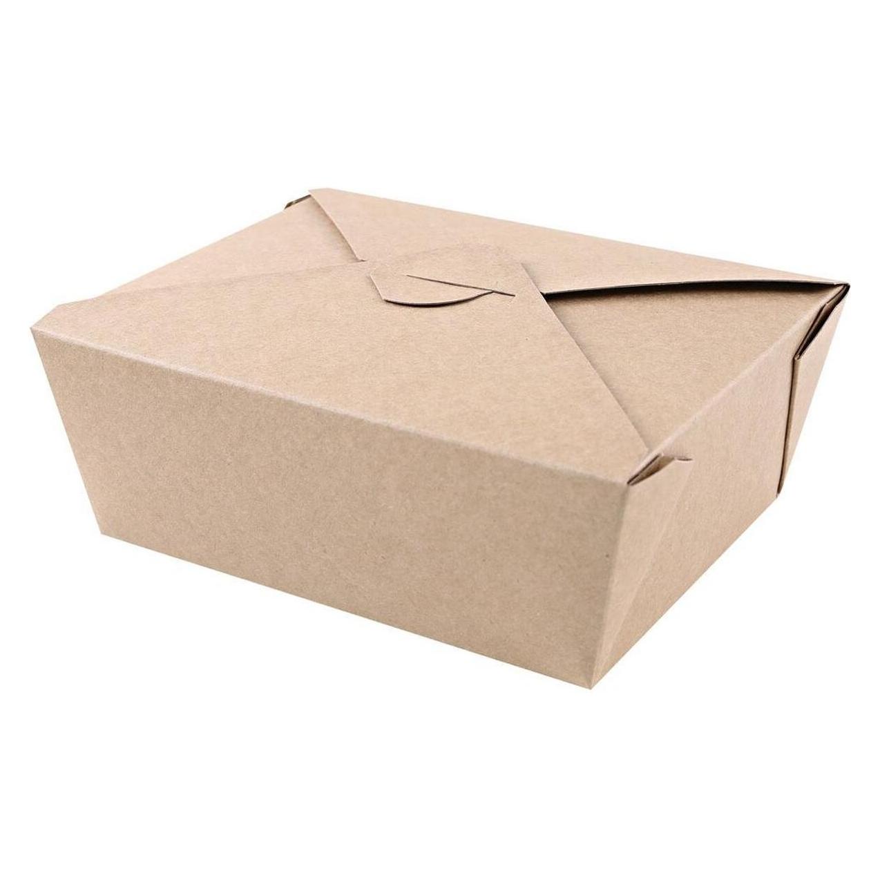Naturestar Foodboxen Bio Menu 215x162x64mm Kraftpapier/PE FSC-Mix braun VE=50 Stück (50x) (417321)