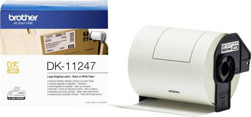 Brother DK-11247 Etiketten Rolle 103 x 164mm Papier Weiß 180 St. Permanent haftend DK11247 Versand-Etiketten, Universal-Etiketten