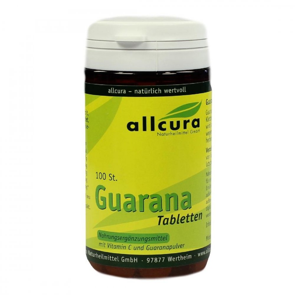 allcura Naturheilmittel GmbH Guarana Tabletten 200 mg Extraktpulver 04020689