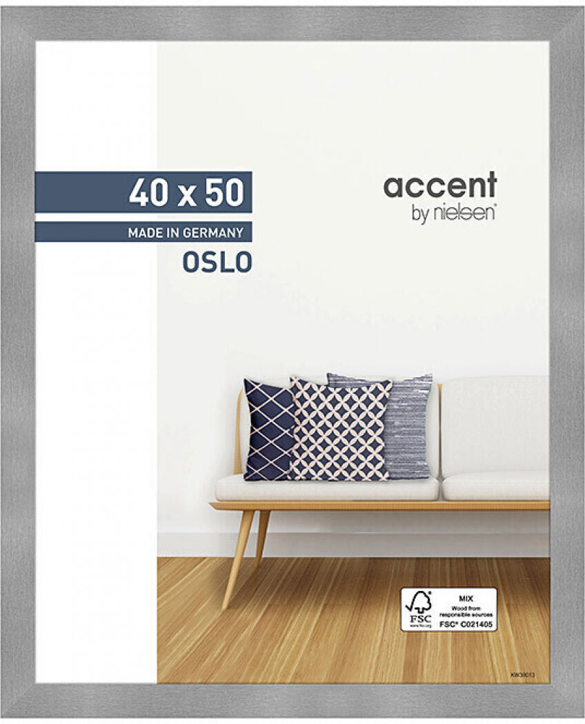 Nielsen Holzrahmen 299279 Oslo 40x50cm silber