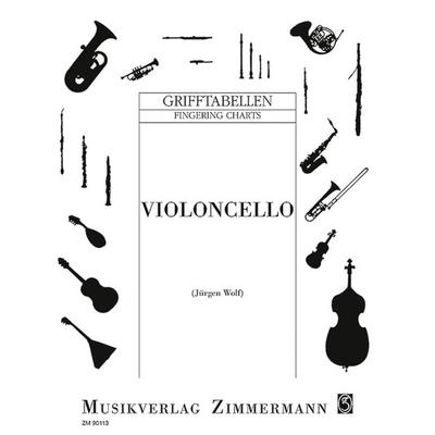 Grifftabelle für Violoncello -