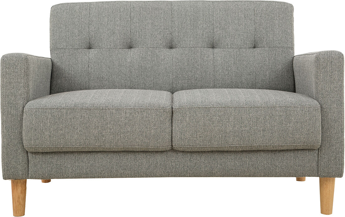 Miliboo 2-Sitzer Sofa aus grauem Stoff MOON