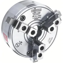 Röhm, Zubehör Maschine, DURO-T 315, 3-Backen, Zylindrische Zentrieraufnahme, Grund- und Aufsatzbacken