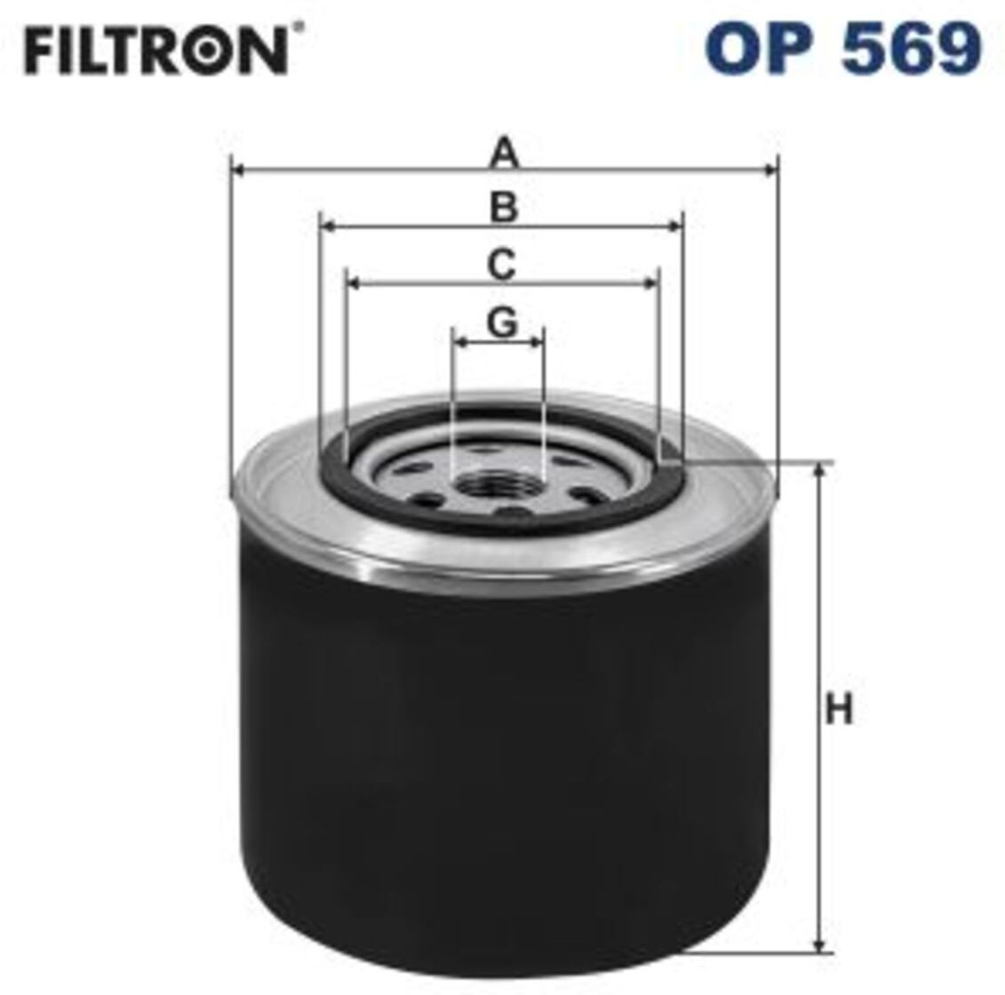 Ölfilter FILTRON OP569