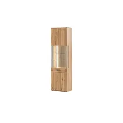 Woodford Vitrine  Monta , holzfarben , Maße (cm): B: 60 H: 208 T: 37.0