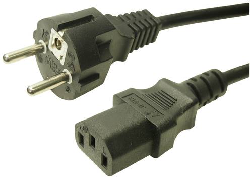 Cliff FCR72038 Strom Netzkabel Schwarz 2.5m