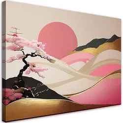 WANDBILD asiatische landschaft abstraktion