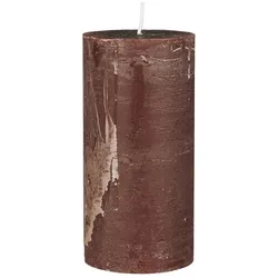 IB Laursen Rustikale Kerze Stumpenkerze Ø 6,8 cm, Höhe 14, Ø 6.8 cm, rost