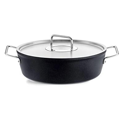 Bratentopf FISSLER "Adamant", schwarz, B:29,5cm H:13cm L:39,5cm Ø:28cm, Töpfe, Bratentopf, Made in Germany