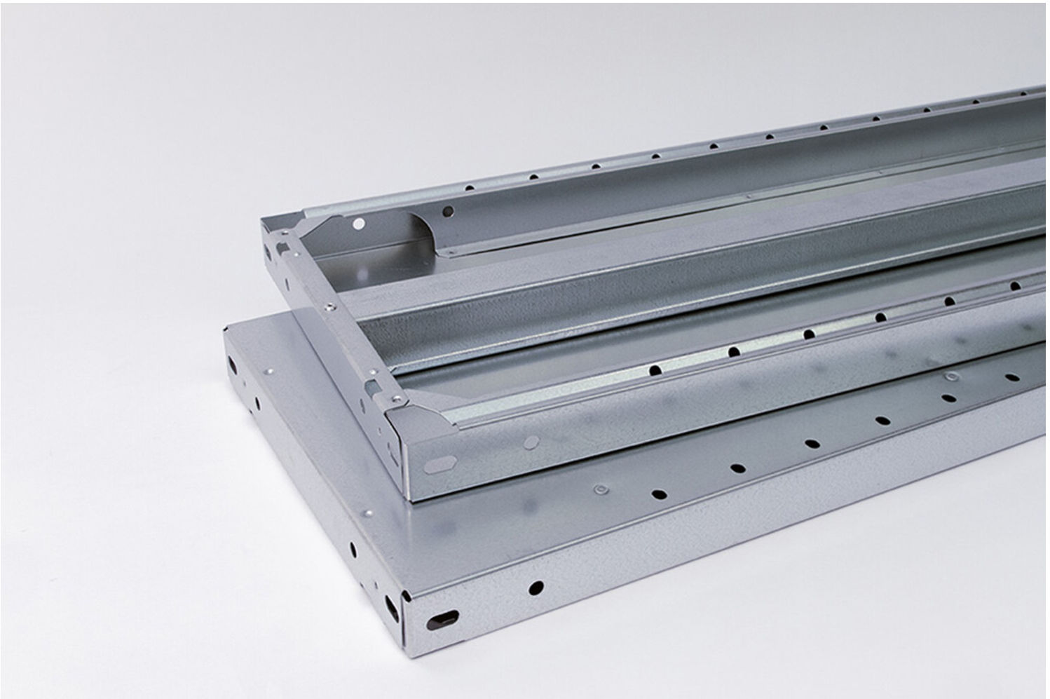 Regalwerk BERT-Stahl-Fachboden verzinkt inkl. 4 Fachbodenträger B x T 870 x 500 mm (B3-16385-K)