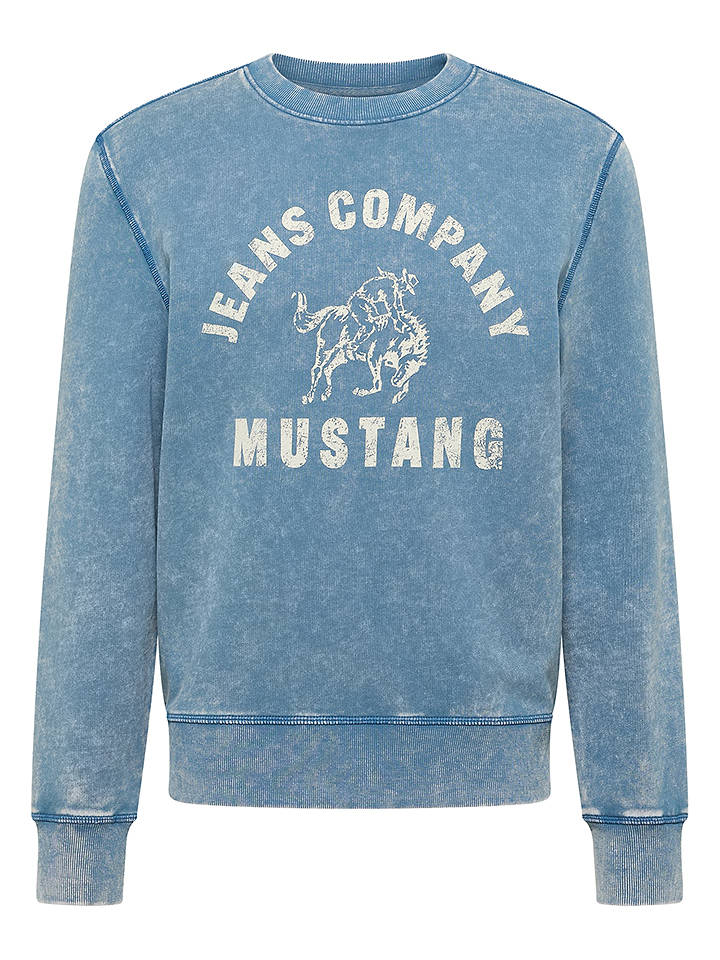 Mustang Sweatshirt "Clio" in Blau - XXL