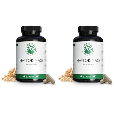Green Naturals Nattokinase 100 mg vegan Kapseln 2x 2x365 St