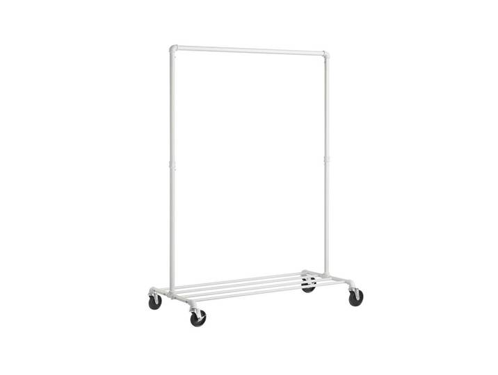 Hansiro Kleiderständer Mbabane, Weiß, Metall, 100x163x49 cm, Garderobe, Garderobenständer