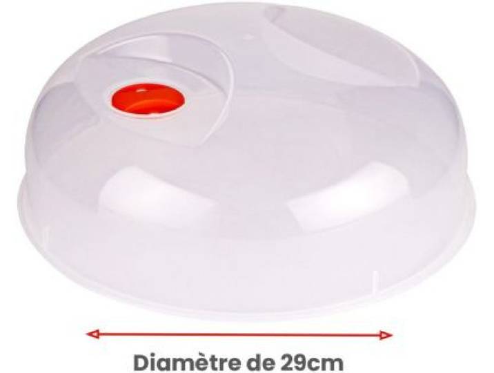 Essentielb - Cloche Anti-Projections Pour Micro-Ondes 29cm