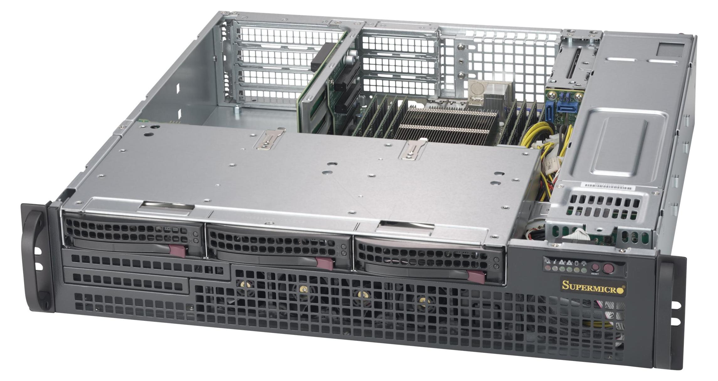 Supermicro CSE-825MBTQC-R802WB, Rack, Server, Schwarz, 2U, HDD, LAN, Leistung, System, BSMI CCC CE/EMC FCC class A TUV/CB UL/CUL