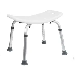 KS Handel 24 Duschhilfe Duschhocker Badhocker Weiss 385-560 mm höhenverstellbar Duschsitz TÜV zertifiziert