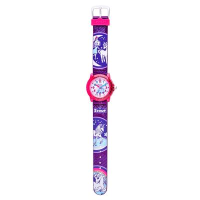 Quarzuhr SCOUT "Crystal", bunt, Armbanduhren, Kinder, Quarzuhr, Armbanduhr, Kinderuhr, Geschenkidee, Schulanfang, Mädchen, Einhorn