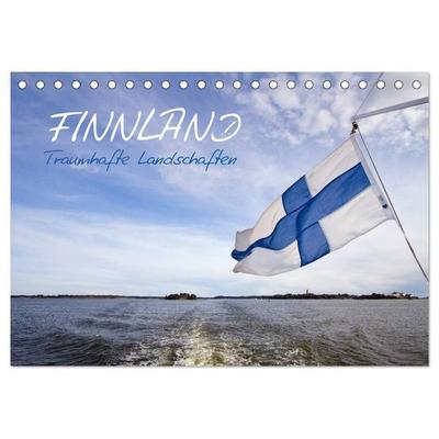 FINNLAND – Traumhafte Landschaften (CH - Version) (Tischkalender 2027 DIN A5 quer), CALVENDO Monatskalender