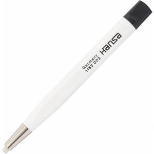 Hansa Glasradierer H1152 002, Radierstift, mit Drehmechanik, Kunststoff/Messing, nachfüllbar