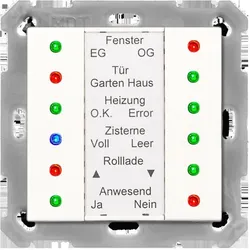 MDT, Lichtschalter + Storenschalter, LED Anzeige
