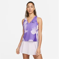 NIKECourt Dri-FIT Victory bedrucktes Tennis Tanktop Damen doll/black L