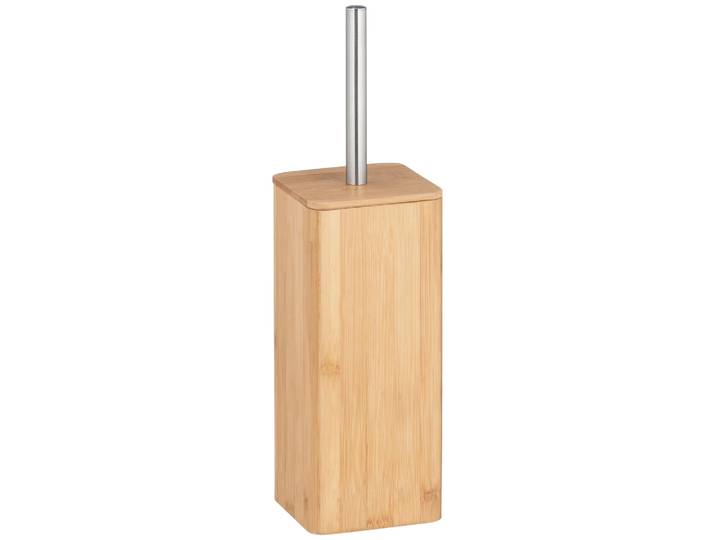 WC-Garnitur WENKO Bambusa , beige (natur), B:10,1cm H:37,5cm L:10,1cm, Reinigungsbürsten, WC-Garnitur, Bürstenhalter aus Bambus
