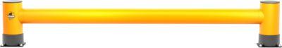 Ampere Einzel-Rammschutzplanke Rack-Mammut®, Kunststoff, L 2500 x H 400 mm, verkehrsgelb