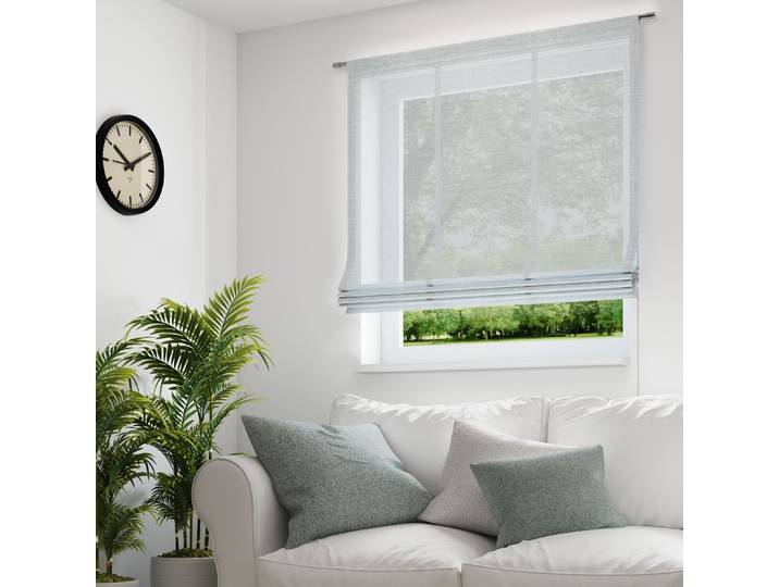 Raffrollo NEUTEX FOR YOU ALLURE Gr. 2, grau, B:80cm H:140cm, Jacquard, Obermaterial: 100% Polyester, Raffrollos, Raffrollo, dezent natürliche Optik