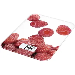 Beurer KS 19, Küchenwaage, Weiss, Rot