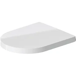Duravit ME by Starck WC-Sitz, Scharniere aus Edelstahl, ohne Absenkautomatik, 0020010000, Farbe: Innenfarbe Weiß, Außenfarbe Weiß
