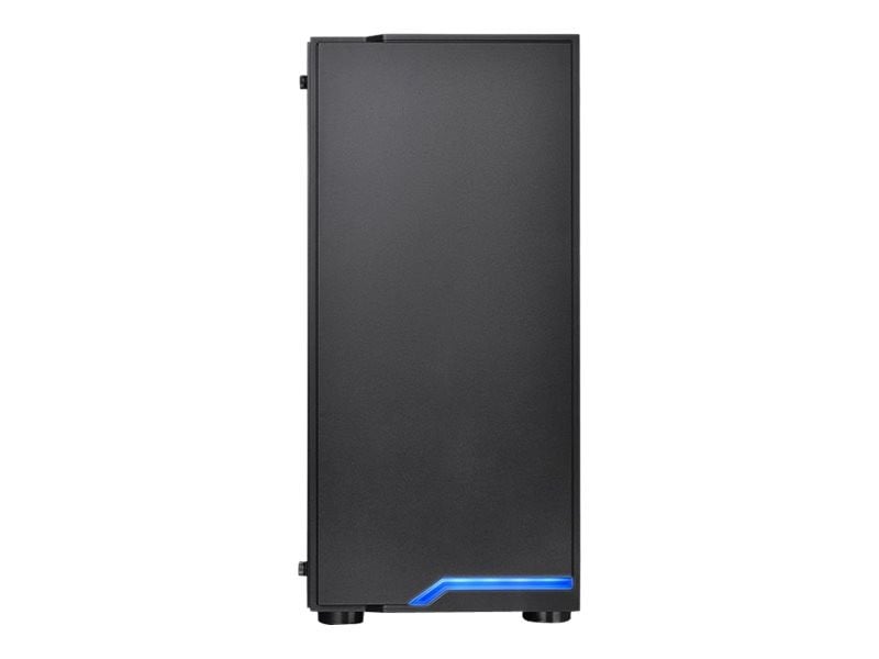 Thermaltake H100 TG Midi-toren, zwart