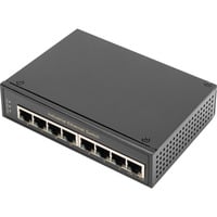 8 Port Gigabit Ethernet Netzwerk, Switch schwarz