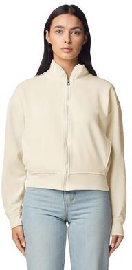Comfort Colors CC1570L Women's Womens Full Zip Jacket in Ivory size Small   Cotton