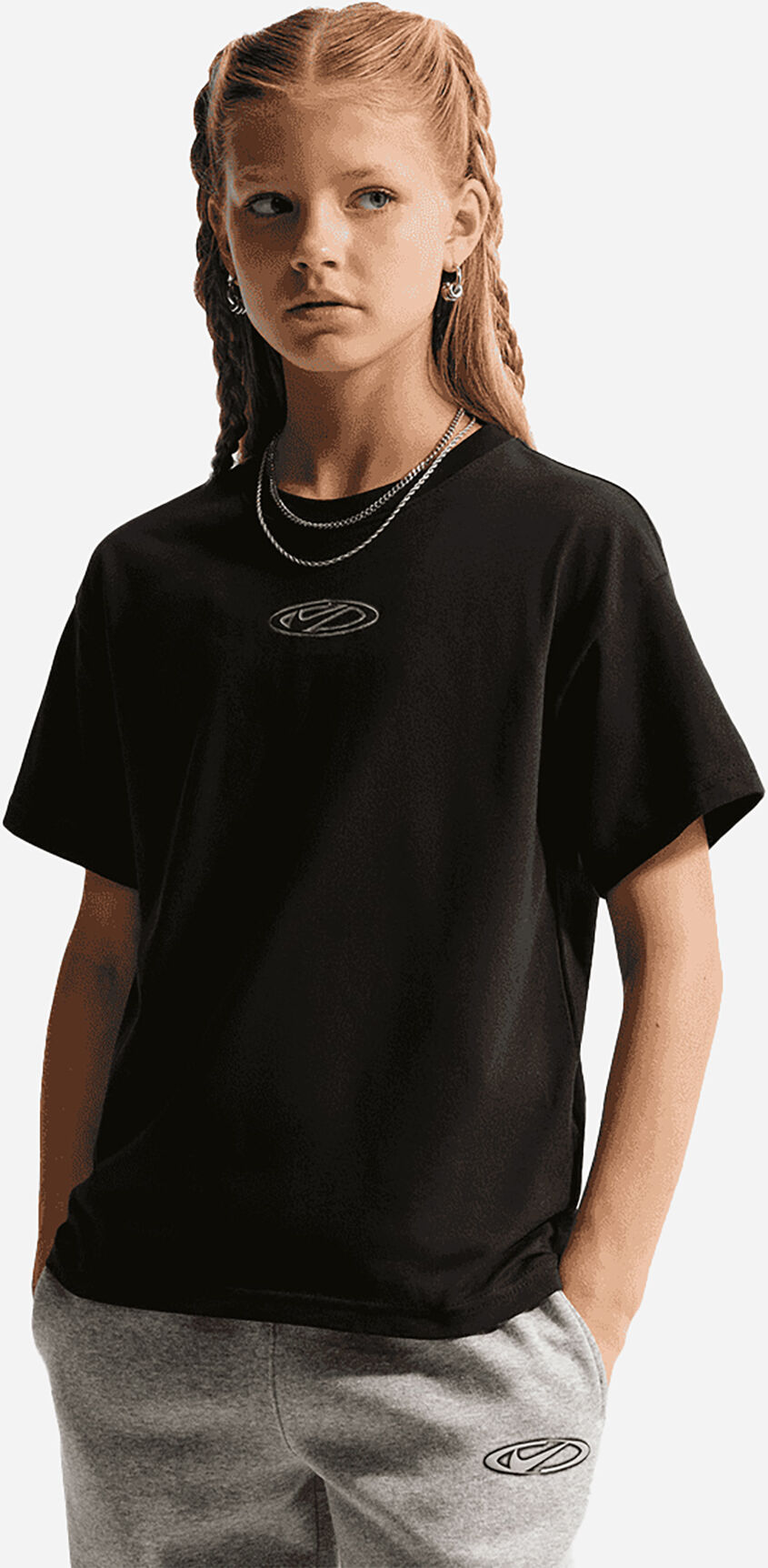 Nike Print Back Jr - T-shirt - Nero 8-10ANNI