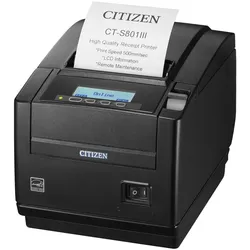 Citizen CT-S801III Thermal Printer (USB 2.0), Belegdrucker, Schwarz