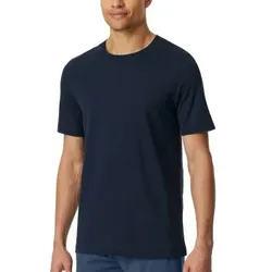 Schiesser Mix and Relax T-shirt Dunkelblau Baumwolle Medium Herren