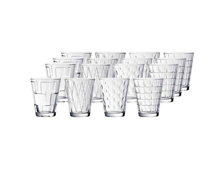 Villeroy & Boch Wassergläser Dressed Up transparent 310 ml 16er Set, Transparent, Glas, Gläser, Trinkgläser