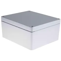 RS PRO Aluminium Enclosure, Grey, 230x200x110mm (Gehäuse), Elektronikzubehör + Gehäuse, Grau