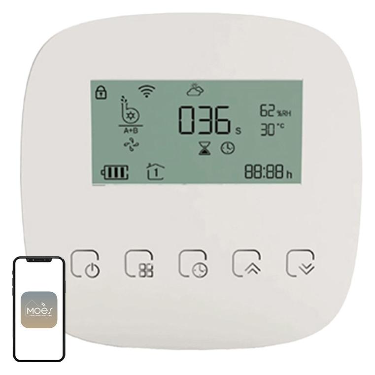 Moes WWP-BY-908 WLAN-gesteuerte 2-Kanal-Bewässerungspumpe (Gartenpumpe) (WWP-BY-908-WH-EN)