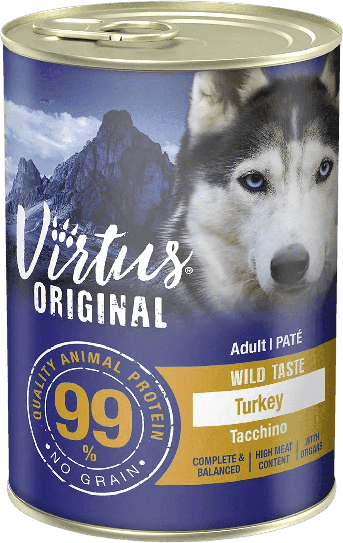 Kit Risparmio 12x400G Virtus Original Dog Wild Taste TACCHINO
