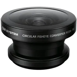 OM System FCON-T02 Fish Eye Konverter (Fisheye Konverter), Objektivkonverter, Schwarz