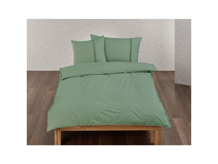 Bettwäsche mit Fransen-Bordüre – Duvetbezug – 240x240 cm