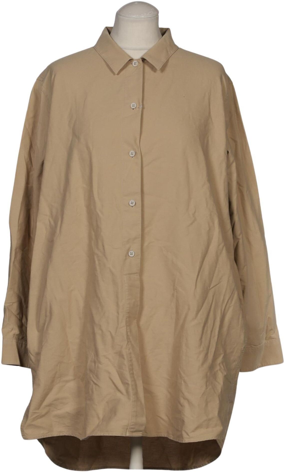 Organic Basics Damen Bluse, Beige, Gr. M, Baumwolle - Second Hand