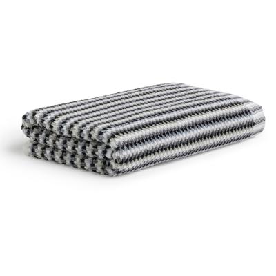 Handtücher MÖVE "Bliss bunt", schwarz-weiß (silber, schwarz), B:50cm L:100cm, Walkfrottier, Jaquard-Walkfrottier, Handtücher, mit Perlstruktur